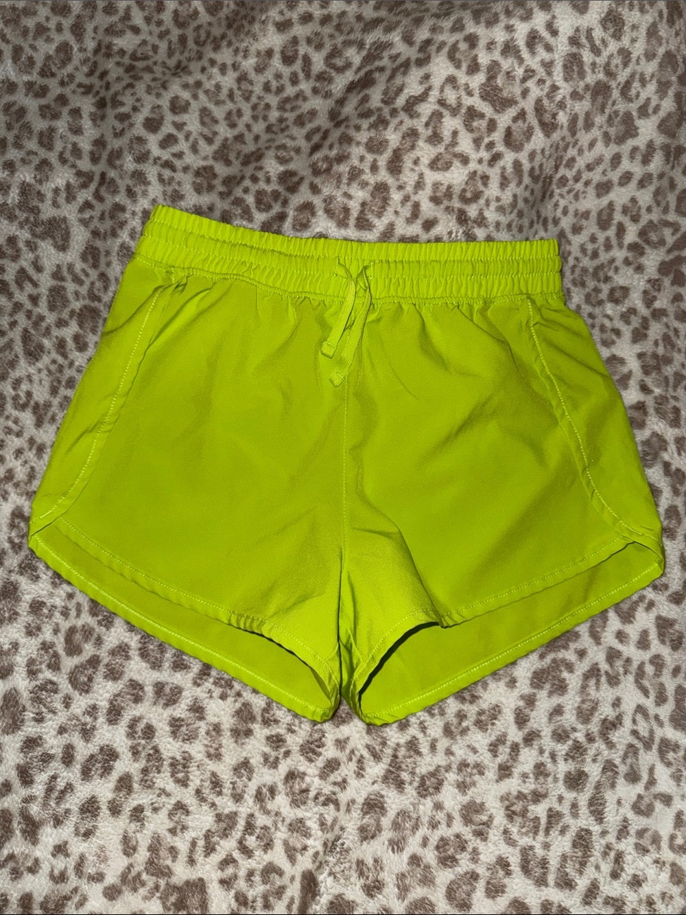 90 Degree By Reflex Neon Lime Athletic Shorts